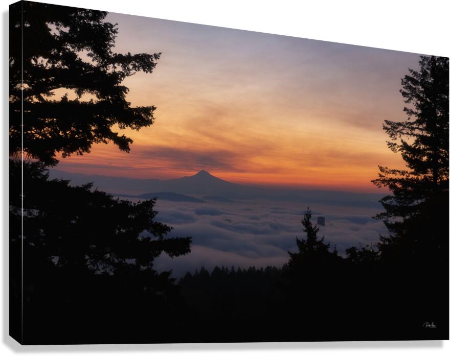 Fog Over Portland Canvas Print