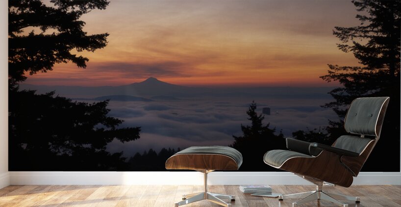 Fog Over Portland Wall Murals
