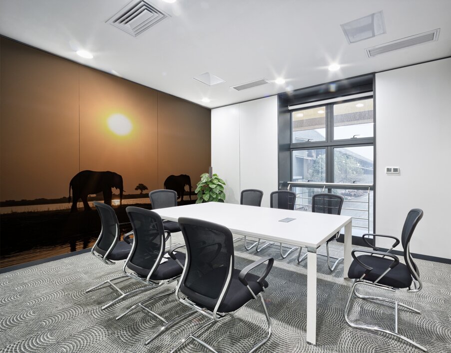 Silhouette Sunset Wall Printing