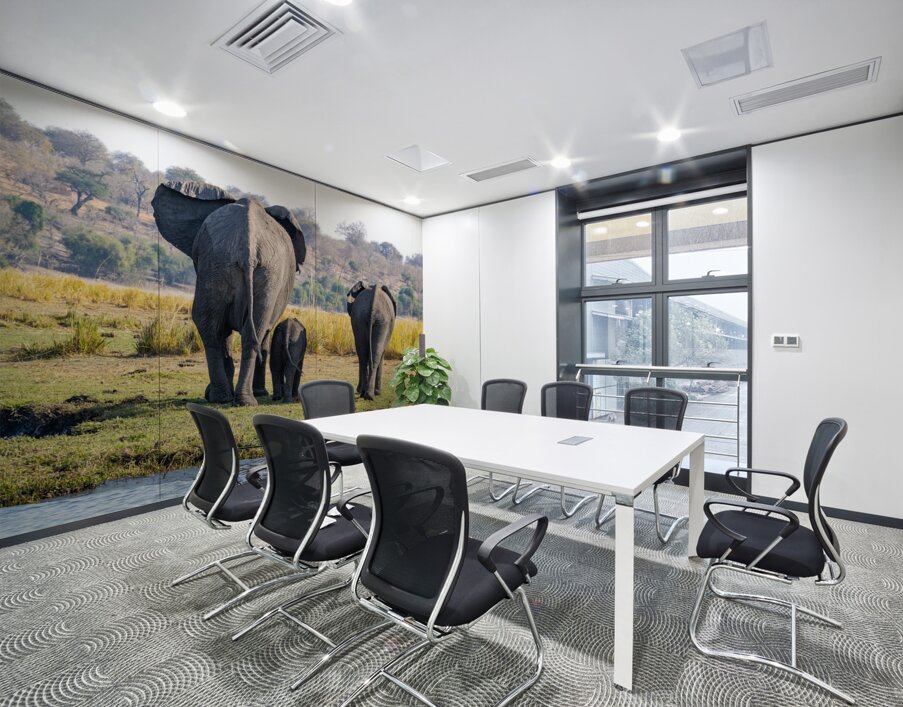 An Elephant Goodbye Wall Printing