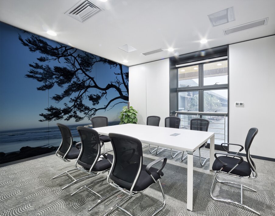 Oregon Coast Silhouette Wall Printing