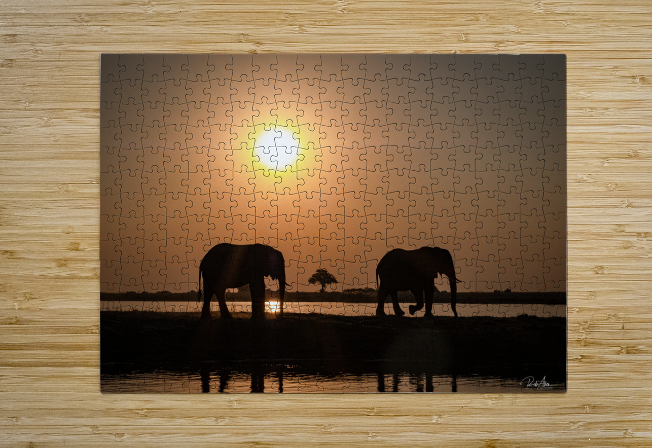 Silhouette Sunset Rob Allen Photography Puzzle printing